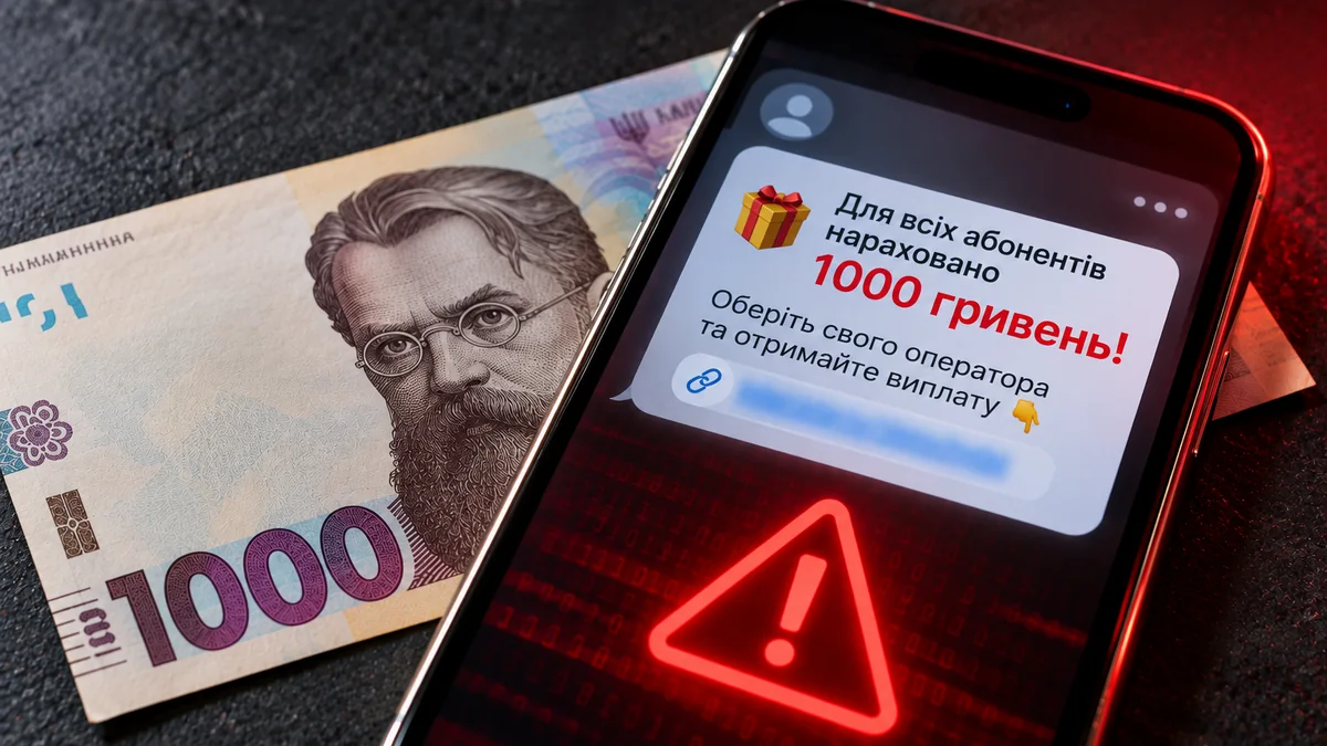 У Харківській області попередили про схему з виплатою 1000 грн від операторів
